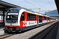 UT de siete coches y cremallera ADLER para trenes interregionales del Zentralbahn.