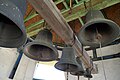 Bells at the top of the bell tower in 2023