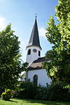 ND-7338-313: Bäume an der Ev. Kirche in Beindersheim