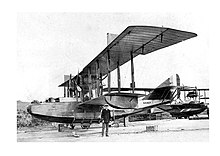 Felixstowe F3 N4407, one of the flying boats which was used for anti-submarine patrols from RAF Catfirth in the summer of 1918.