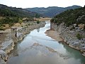 Ախելոոս գետը նկարուած Թեմփլա կամուրջէն