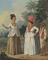 West Indian Women of Color, with a Child and Black Servant ca. 1780