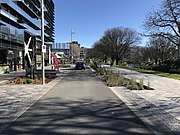 view of an urban area with a slow road