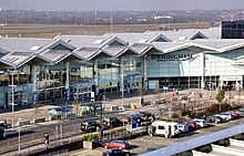 Terminal 2 at Birmingham Airport Birmingham airport arrivals arp.jpg