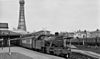 The tracks and platforms at Blackpool Central station in 1959