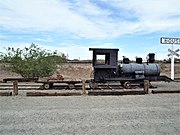 Small steam operated locomotive used in the mines