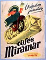 Affiche publicitaire "Cafés Miramar"
