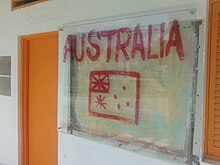 The Australian flag in Balibo Casa Museu de Homenagem aos 5 Jornalistas mortos em Balibo durante a invasao de 1975 3.jpg