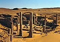 Oktober Reste der Kirche der Granitsäulen in Alt Dunqula im Norden Sudans.