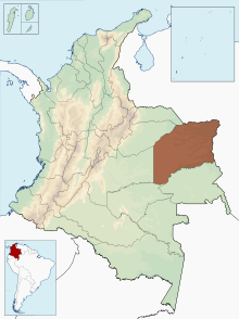 Ubicación de Vichada (Colombia)