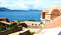 Vue sur la citadelle et le golfe de Saint-Tropez.