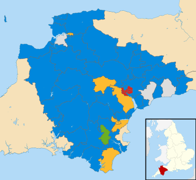 Devon UK local election 2017 map.svg