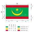 Rozměry mauritánské vlajky