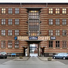 Main entrance to the hospital of Amtssygehuset