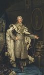 Gustav III, i sin kröningsdräkt, avmålad 1777 av Alexander Roslin