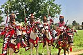 Groupe de cavaliers pendant le festival du Durbar, au Nigeria.