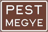 Panneau d'indication "Pest megye"