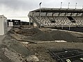 Space for the remaining grandstands