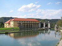 77. Platz: AHert mit Laufwasserkraftwerk Mühltal, Bayern