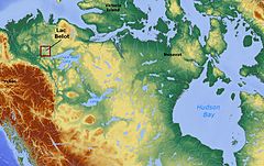 Озеро Бело Северо-Западные территории Канада locator 01.jpg