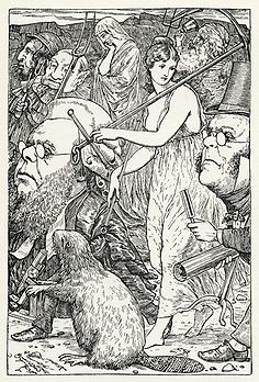 Illustration de La Chasse au Snark de Lewis Carroll par Henry Holiday. (définition réelle 3 524 × 5 200)