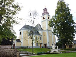 Farní kostel v Lichtenau im Waldviertel