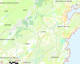Mapa obce Sotta