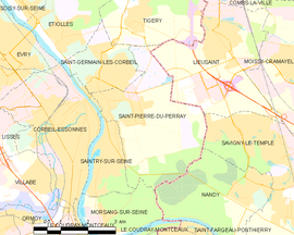 Mapa obce Saint-Pierre-du-Perray