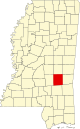 State map highlighting Jasper County