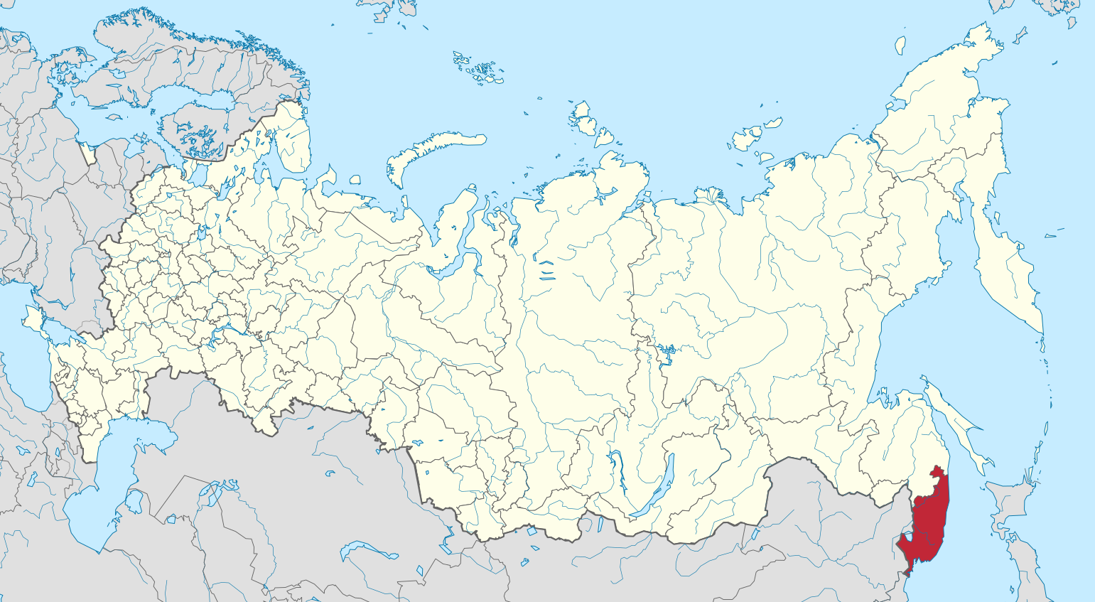 Vladivostok na mapě