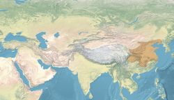 Territory controlled by the Qin dynasty c. 210 BC