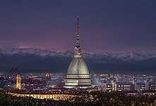 Mole Antonelliana in Turin, Italy by night, by Nicola Abbrescia