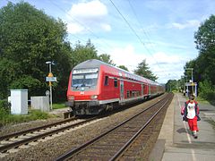 Haltepunkt Nothberg: RE 9 nach Aachen an Gleis 2 bis 2009