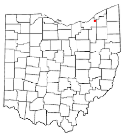 Location of Mayfield Heights in Ohio