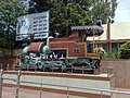 Old steam Loco outside Dehradun railway station