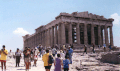 O Partenon hoxe e como tería sido na súa época.