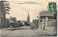 La rue principale et de l'ancienne église vers 1905.