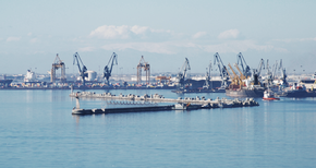 Hafen Thessaloniki von Osten (2009)