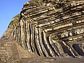 Falaise Sainte-Barbe - pli géologique