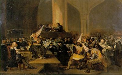 Scène d'Inquisition par Francisco Goya
