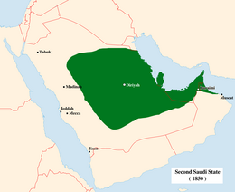 Emirato di Najd إمارة نجد - Localizzazione