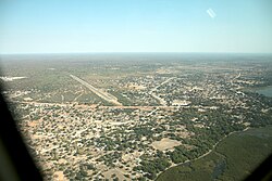 Shakawe mit Flugplatz und Okavango