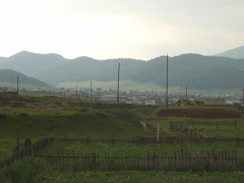 Файл:Shebalino settlement in Altai Republic.JPG