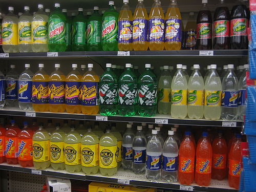 Soft drink shelf