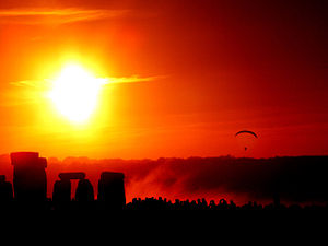 Solstice dawn at Stonehenge