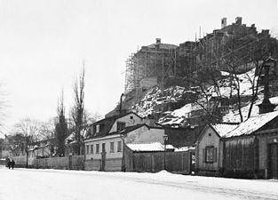 Navigationsskolan under byggnad 1905 på Stigberget i kv. Stammen.