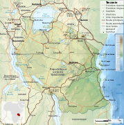 Топографічна мапа Танзанії