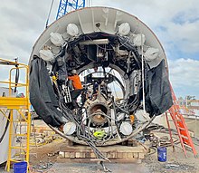 The boring machine in 2019 The new TBM at The Boring Company (48108809063).jpg