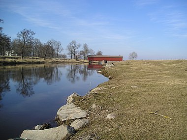 Tidan vid Vaholms brohus.