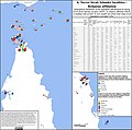 Religious affiliations of Torres Strait islanders in localities with significant share of Torres Strait islander population[52]